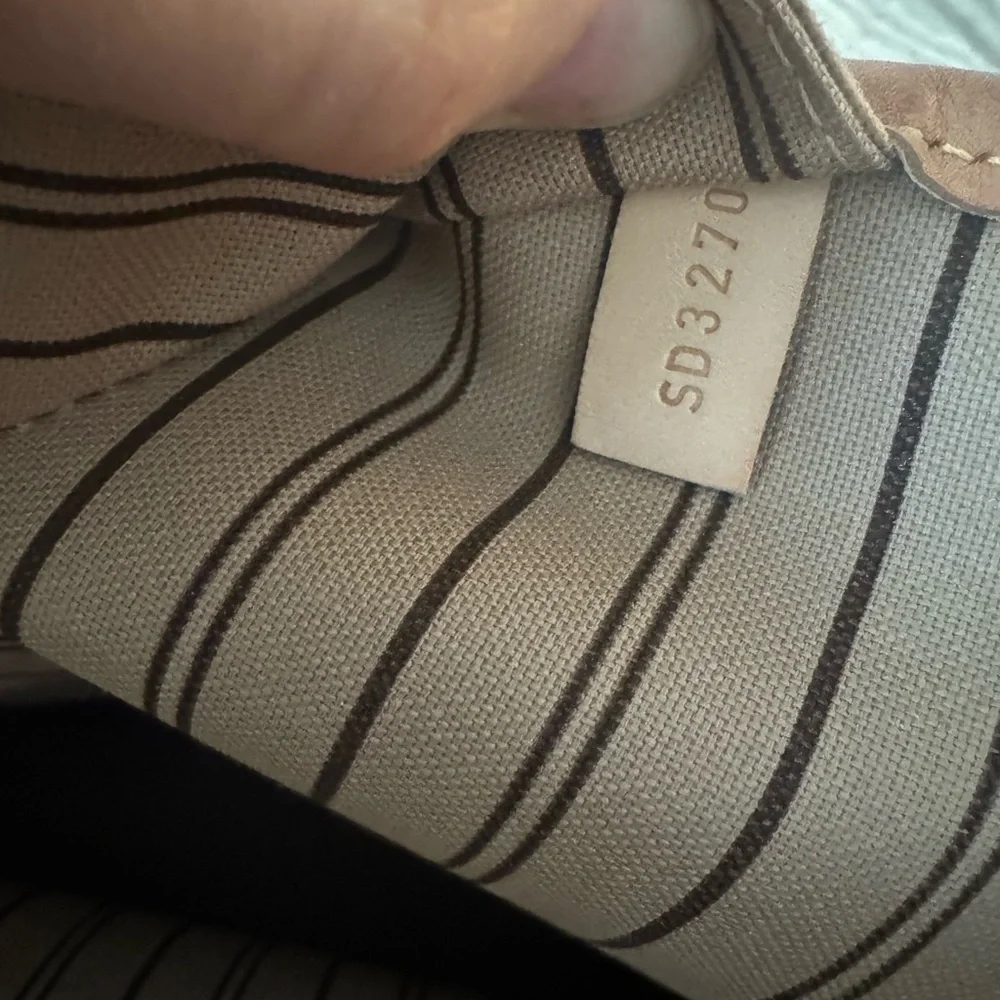 Louis Vuitton Brown Monogram Canvas Tote with Natural Leather Trim